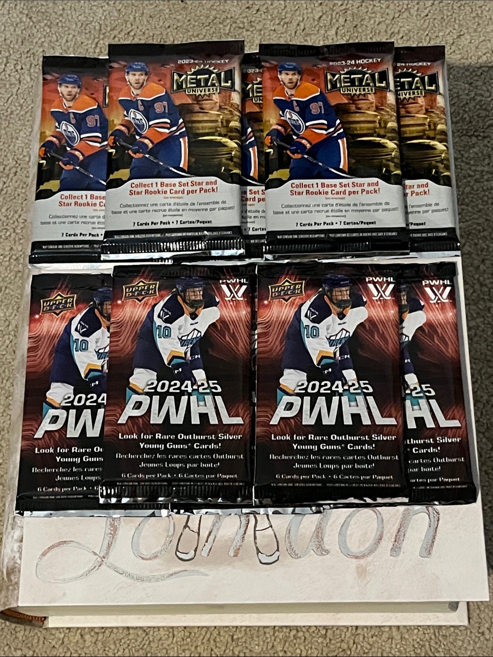 2024-25 PWHL Hockey Card Packs - Blue/Orange